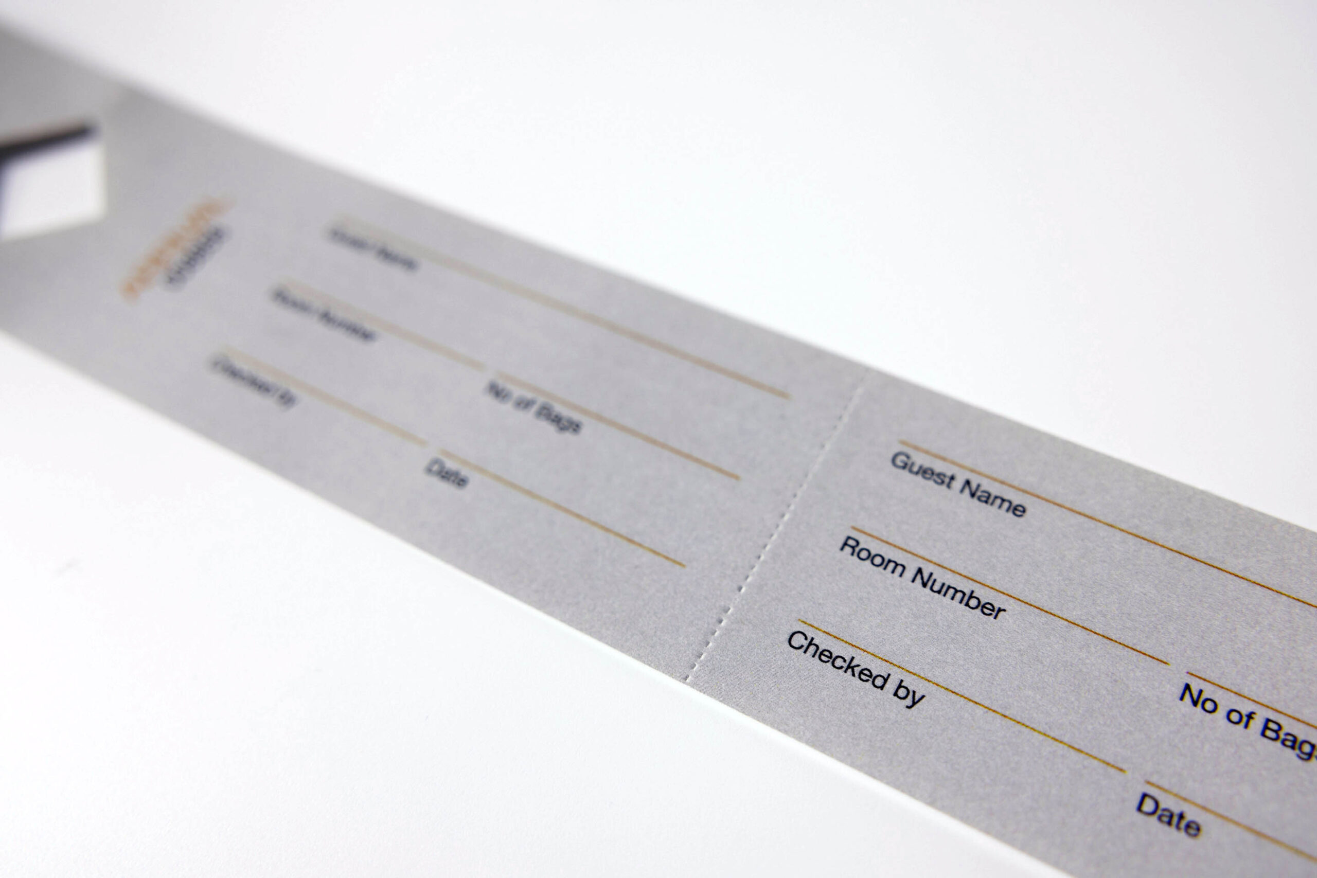 luggage tag paper