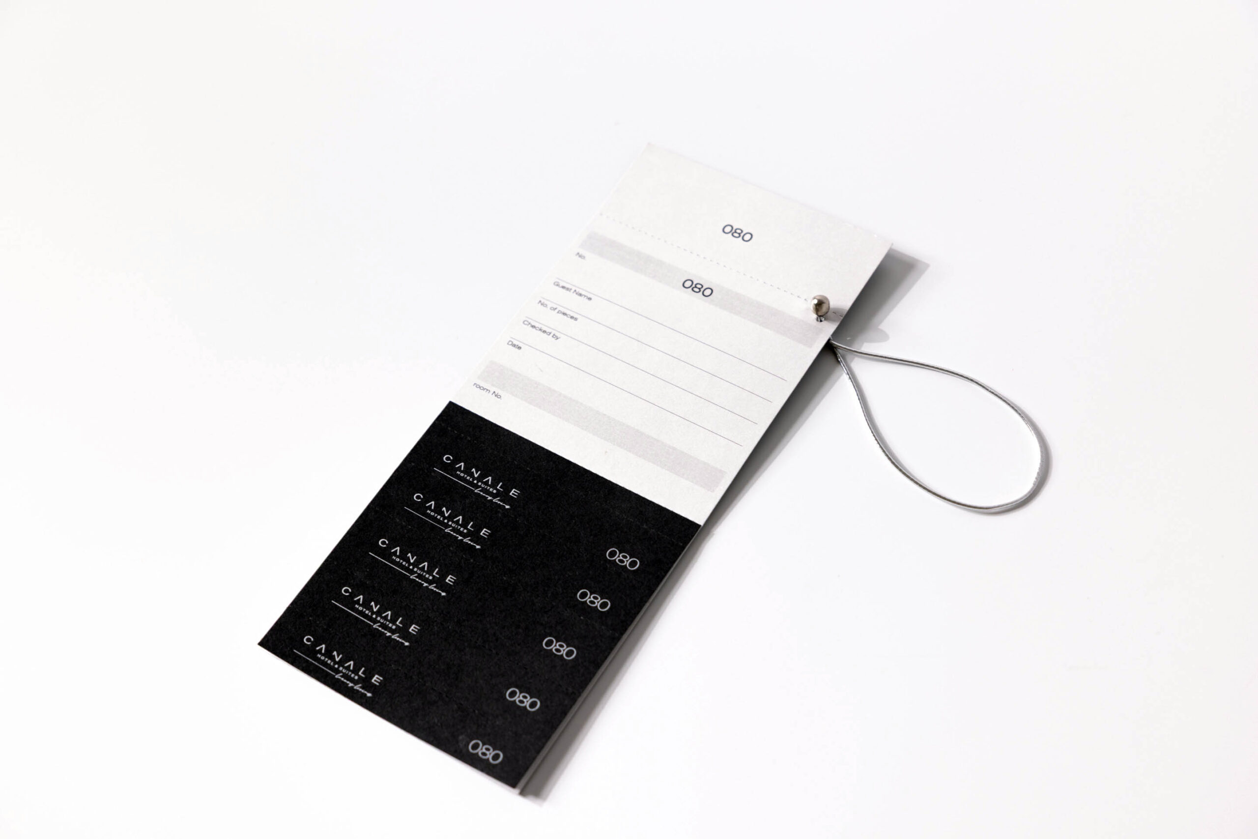 luggage tag paper