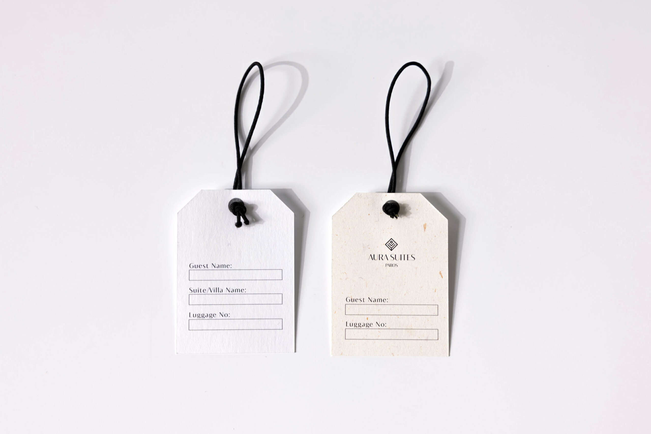 luggage tag paper