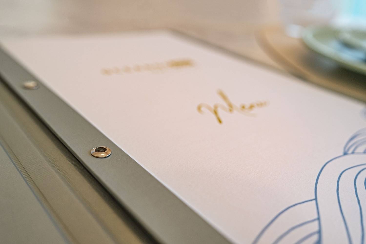 hard cover menu food oceanos