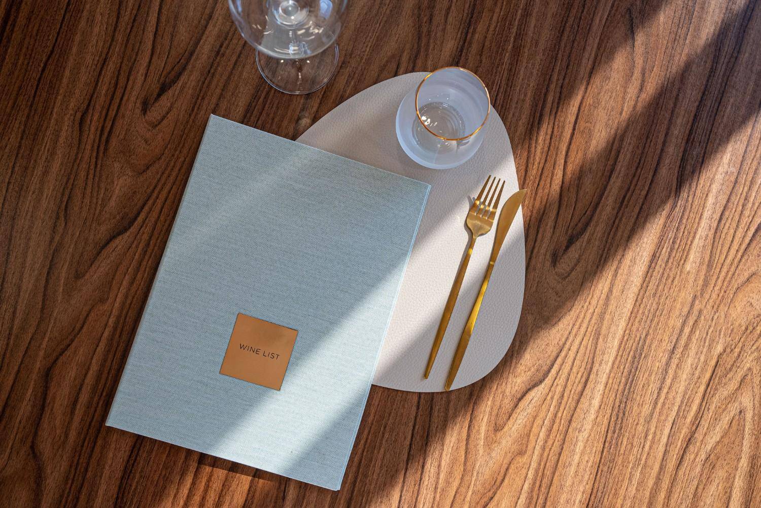 hard cover menu wine bousoulas