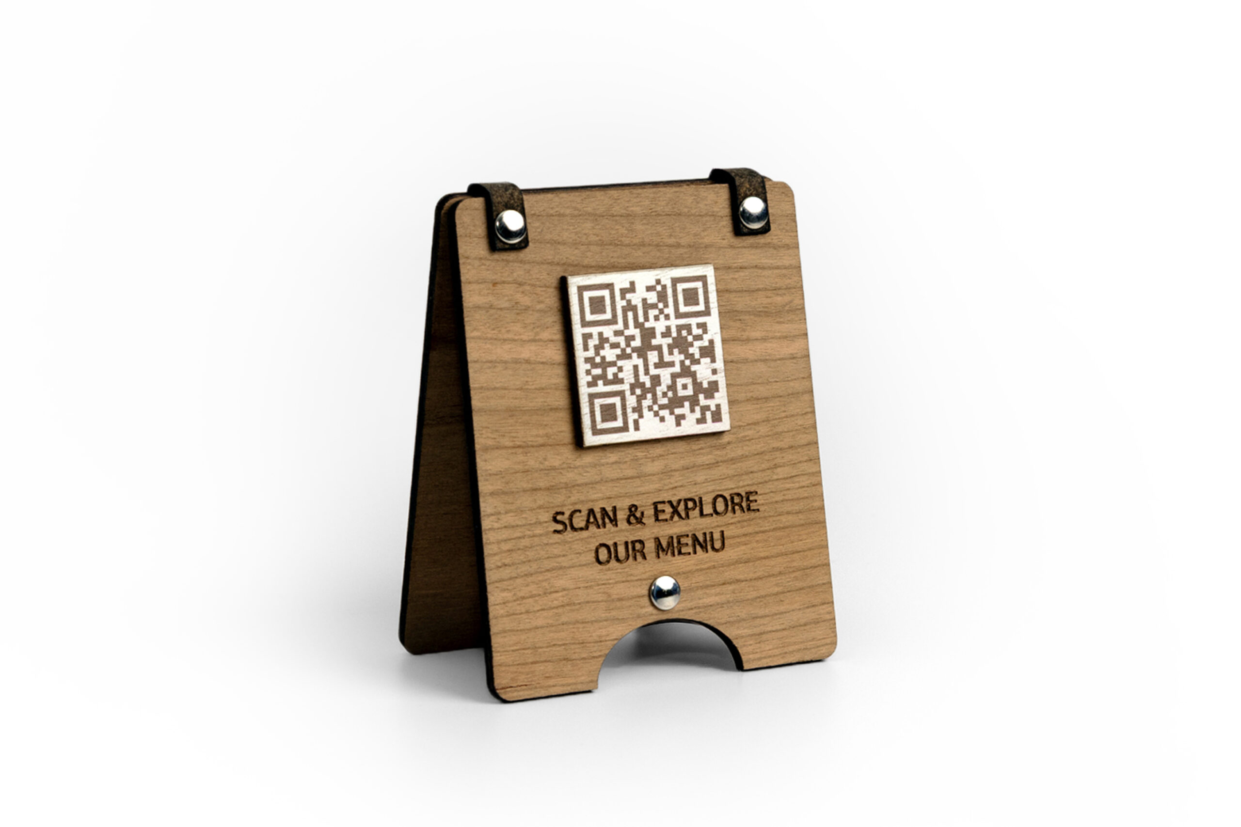 qr stand onwhite jpg